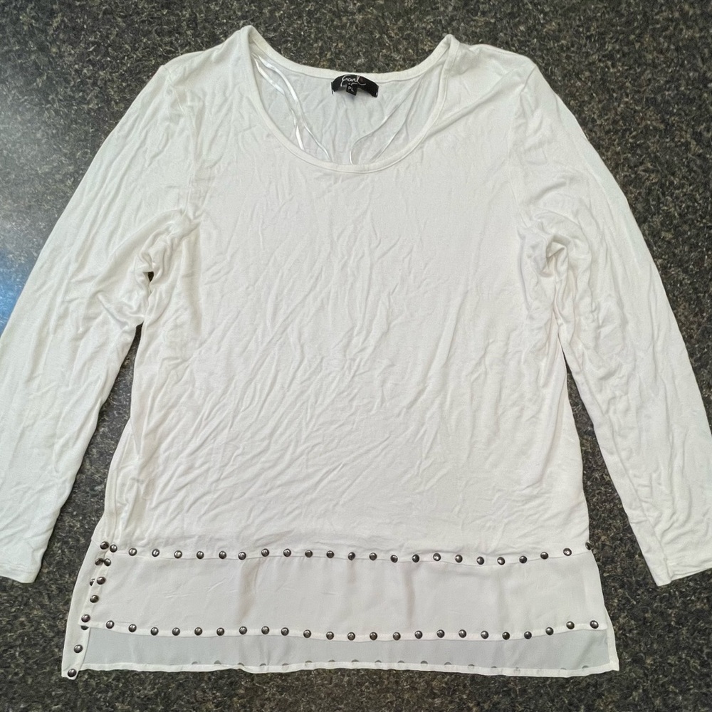 Earl Jean Cream Tunic